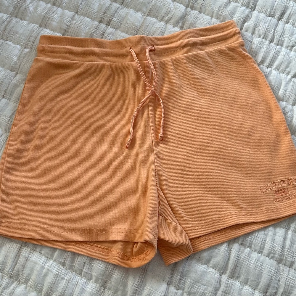 Ardene Orange Athletic Shorts with Elastic Waistband